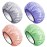 Aquior Shower Cap,Shower Caps for Women Long Hair,Silky Satin Hair Bonnet Reusable Bathing Cap,Extra Large for All Hair Length,4 Colors