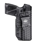Taurus G3 Holster, Carbon Fiber Kydex Holster IWB for Taurus G3 9mm / .40 Pistol Case - Inside Waistband - Taurus G3 Gun Accessories (Black, Right Hand)