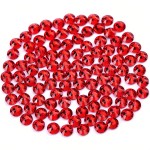 Novani Red Rhinestones 1440pcs SS10 Glass Rhinestones Crystal Flatback Gemstones for Crafts Nails Makeup Bags and Shoes DecorationSS10, Light Siam