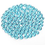 Novani Rhinestones 1440pcs SS10 Glass Rhinestones Crystal Flatback Gemstones for Crafts Nails Makeup Bags and Shoes DecorationSS10, Aquamarine