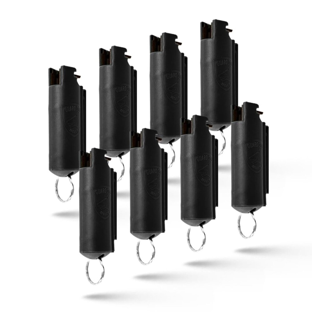 Guard Dog Security Quick Action Pepper Spray Self Defense Keychain, Maximum Strength 1.44 MC, OC Spray, 16-Foot Range, Twist-Lock Safety, Belt Clip for Easy Carry for Women and Men, Made in USA