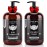 ISNER MILE Beard Wash and Conditioner Set 17 oz New Formula with Biotin Argan & Jojoba Oils Smooth Soften Strengthen Shampoo with Oil Gifts for Men