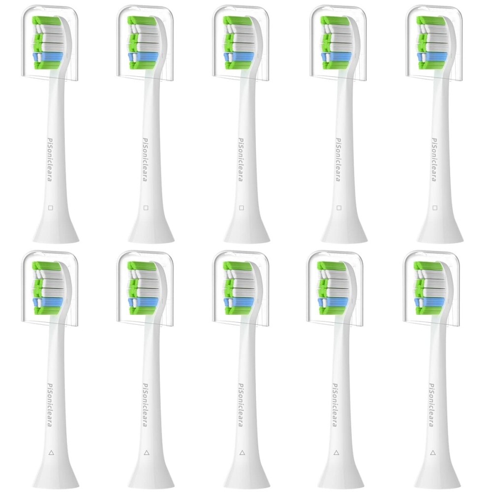 Pisonicleara Replacement Toothbrush Heads(10-pc) Compatible with Philips Sonicare Electric Tooth Brush Electric Tooth Brush Refill