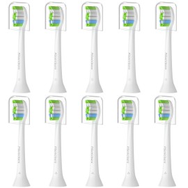 Pisonicleara Replacement Toothbrush Heads(10-pc) Compatible with Philips Sonicare Electric Tooth Brush Electric Tooth Brush Refill