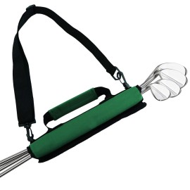 FINGER TEN Golf Club Bag Mini Lightweight for Men Women Ladies Kids with/Without Ball Pouch Pack, Portable for Driving Range Carrier Course Training Case (1 Pack in Green)