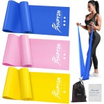 HPYGN Resistance Bands Women, Elastic Exercise Bands 6.9 ft Long Stretch Bands for Physical Therapy Yoga Pilates at Home or The Gym Workouts Strength Training