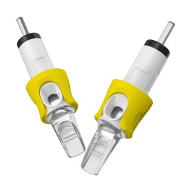 Hawink Tattoo Cartridge Needles 10 Bugpin 11 Curved/Round Magnum M-Taper 16PCS with Membrane Professional Disposable Finger Ledge Cartridges EN05S-FG-16-1011RM