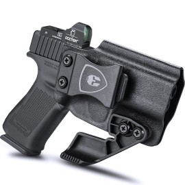 WARRIORLAND IWB Kydex Holster Fit: Glock 43 / Glock 43X Pistol - Not for Rail Glock 43X MOS, Inside Waistband Holster Condealed Carry, Optic Ready & Claw, Adj. Cant & Retention, Right Hand