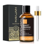 Sweet Orange Essential Oil, MAYJAM 100ml Premium Quality Sweet Orange Oil with Glass Dropper, Huge 3.38fl. oz, Perfect for Aromatherapy and Relaxation