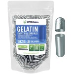 XPRS Nutra Size 2 Empty Capsules - 100 Count Empty Gelatin Capsules - Pills DIY Capsule Filling - Pure Bovine Pill Gel Caps for Do-It-Yourself Supplements (Silver)