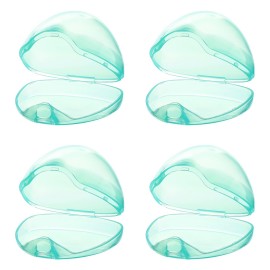 Accmor Pacifier Case, Pacifier Holder Case, Pacifier Container for Travel, BPA Free,Transparent Green, 4 Pack