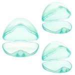 Accmor Pacifier Case, Pacifier Holder Case, Pacifier Container for Travel, BPA Free,Transparent Green, 3 Pack