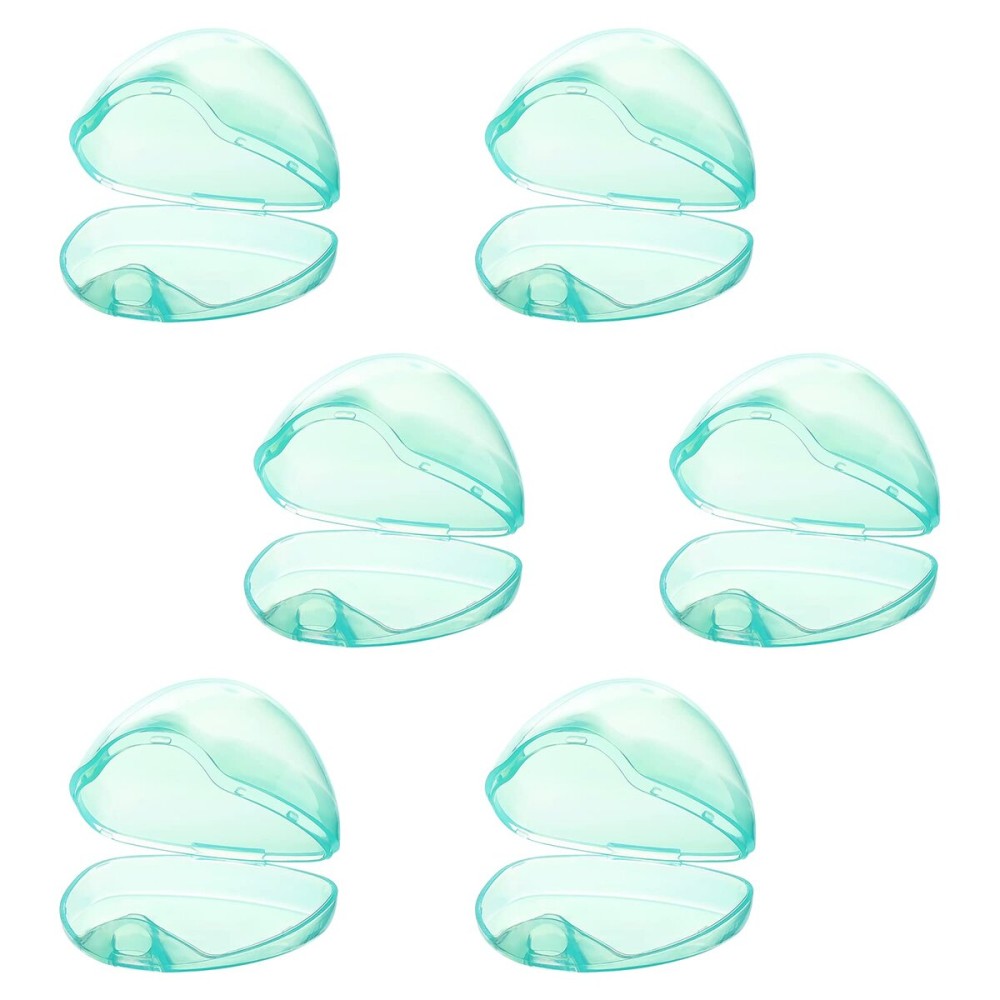 Accmor Pacifier Case, Pacifier Holder Case, Pacifier Container for Travel, BPA Free,Transparent Green, 6 Pack
