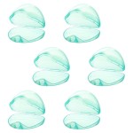 Accmor Pacifier Case, Pacifier Holder Case, Pacifier Container for Travel, BPA Free,Transparent Green, 6 Pack