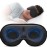 YFONG Weighted Sleep Mask, Women Men 3D Blocking Lights Sleeping Mask (4.2oz/120g), Pressure Relief Night Sleep Eye Mask with Adjustable Strap, Eye Cover Blindfold for Travel Nap Yoga, Black