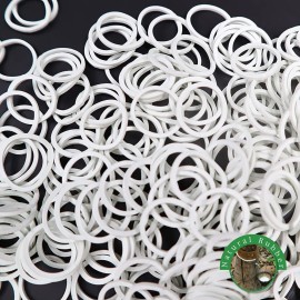 Beauty Town 1000 Pcs Rubber Bands Hair Band Soft Elastic Hair Accessories Braids Mini Hair Ties Stretchy Hair Ties No Damage Rubber Bands for Hair (4-Packs) (White)