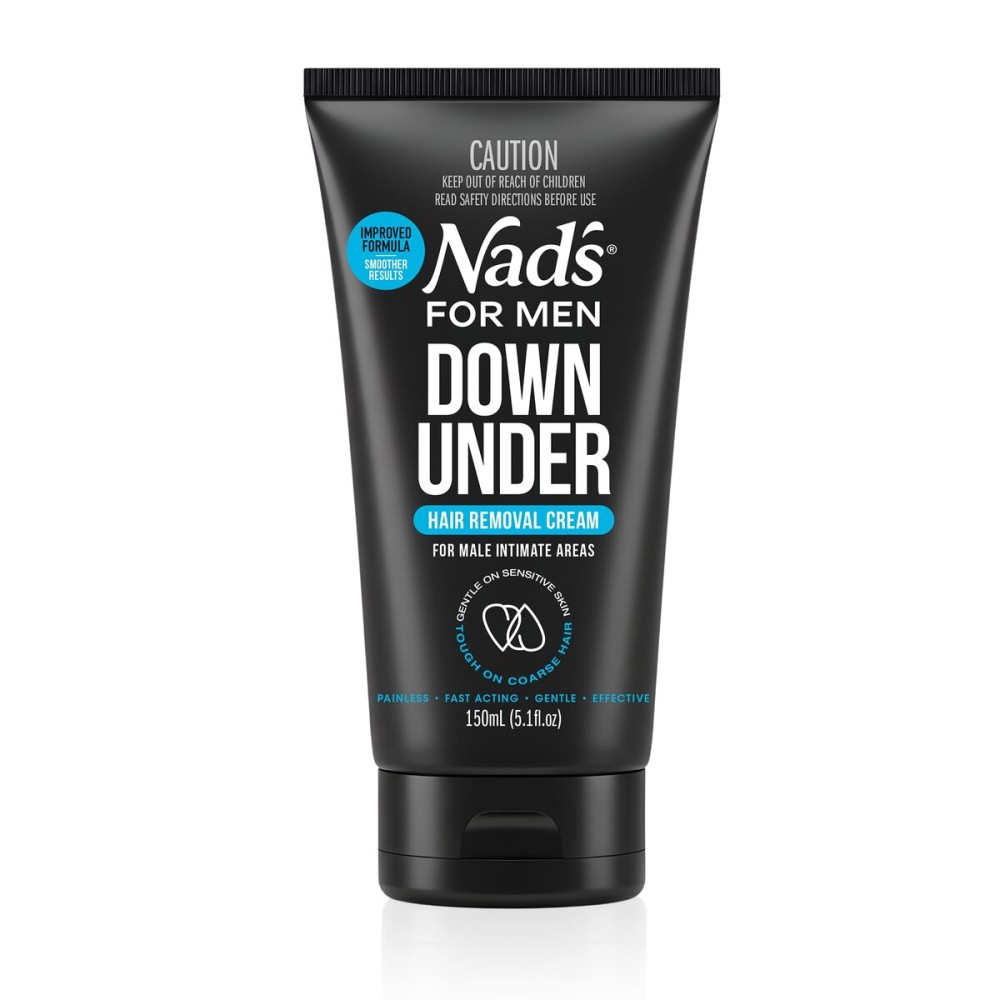 Nad\'s For Men Intimate Hair Removal Cream For Men - Easy & Painless, Depilatory Cream For Unwanted Male Hair In Intimate/Private Area, Suitable For All Skin Types