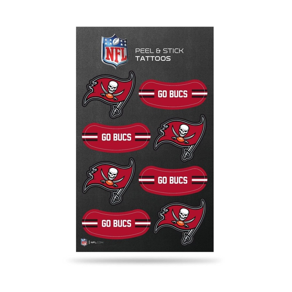Rico Industries NFL Tampa Bay Buccaneers Peel and Stick Tattoos Small