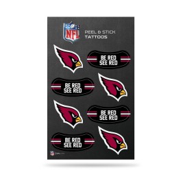 Rico Industries NFL Arizona Cardinals Peel and Stick Tattoos Small