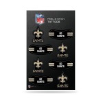 Rico Industries NFL New Orleans Saints Peel and Stick Tattoos Small
