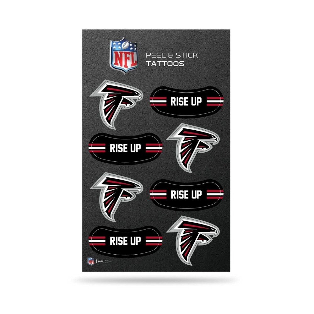 Rico Industries NFL Football Atlanta Falcons Peel & Stick Temporary Tattoos - Eye Black - Game Day Approved!