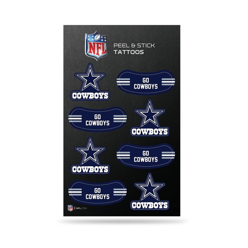 Rico Industries NFL Dallas Cowboys Peel and Stick Tattoos Small
