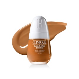 Clinique Even Better Clinical Serum Liquid Foundation SPF 25 With Vitamin C, Salicylic Acid + Hyaluronic Acid For Combination to Oily Skin Types | Full Coverage + Matte Finish, Golden, 1 Fl Oz