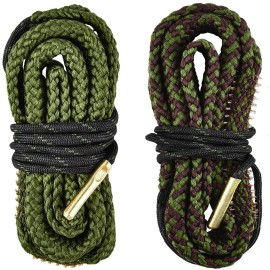 EZshoot 2 PCS Gun Cleaner, Bore Rope for Rifle Pistol, Gun Cleaning Barrel Cleaner (.38 Cal.357 Cal.380 Cal & 9mm/.44 Cal .45 Cal)