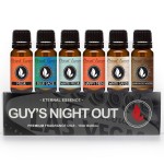 Eternal Essence Oils Guy\'s Night Out Set of 6 Premium Fragrance Oils - Includes Including Happy Men, Blue Sage, White Sand, Warm Rustic Woods, Musk, and White Musk Scented Oils - 10ML
