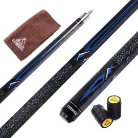 CUESOUL 21oz 58 Inch Billiard Stick Pool Cue 13mm Cue Tip Without Cue Case-Weight Adjustable