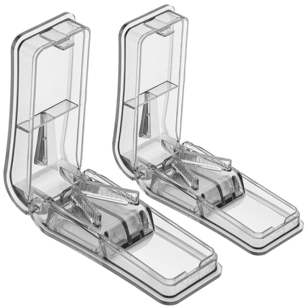 AVIDACE 2PCS Pill Cutter, Professional Pill Splitter for Cutting Small Pills or Large Pills in Half