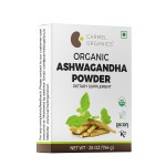 CARMEL ORGANICS Organic Ashwagandha Root Powder (28 Oz or 794g/1.75 Lbs) USDA Certified. Lab Tested, Non GMO & Gluten Free | Withania Somnifera from India