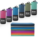 BOGI Microfiber Travel Sports Towel-Quick Dry Travel Towel,Soft Lightweight Absorbent Compact Sports Towel for Camping Gym Beach Bath Yoga Swimming Backpacking (M:40\'\'x20\'\'-Mint)