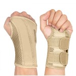 NuCamper Wrist Brace Carpal Tunnel Right Left Hand for Men Women, Night Wrist Sleep Supports Splints Arm Stabilizer with Compression Sleeve Adjustable Straps,for Tendonitis Arthritis Pain Relief