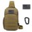 Valinov Tactical Shoulder Bag,Molle Shoulder Backpacks,Military Sling Daypack Backpack with USB Charging port (1 Pack Tan)