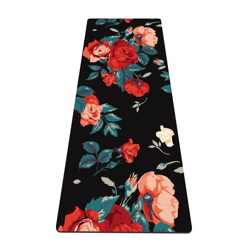 nuveti Yoga Mat Print Extra Thick TPE Non Slip Fitness Exercise Mat with Carrying Bag,72x24 Extra Thick 6MM Exercise & Workout Mat for Yoga, Pilates Fitness and Floor Exercises