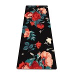 nuveti Yoga Mat Print Extra Thick TPE Non Slip Fitness Exercise Mat with Carrying Bag,72x24 Extra Thick 6MM Exercise & Workout Mat for Yoga, Pilates Fitness and Floor Exercises