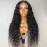 GIANNAY Curly Lace Front Wigs Black Deep Wave Glueless Lace Front Wig for Black Women Synthetic Heat Resistant Fiber Hair Wigs 24-26 Inch