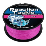 Reaction Tackle Braided Fishing Line Pink 10LB 300yd
