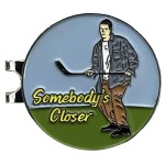 Balanced Co. Funny Golf Hat Clip with Enamel Magnetic Ball Marker (Happy Place)