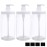 Cosywell Pump Bottle Dispenser Plastic Pump Bottles Refillable Bottles Wide Mouth Jar Style Empty Pump Bottles Bathroom Shower Containers for Lotion Shampoo Conditioner (White, 3X 1000ml)