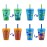 Ello Kids Plastic Reusable Color Changing Cups with Twist on Splash-Proof Lids and Straw, BPA Free, Dishwasher Safe, 12oz, Rainforest, 4 Pack