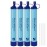 Personal Water Filter Straw Outdoor Portable Filtration Emergency Survival Gear Water Solutions Tactical Gear for Hiking Camping Accessories Travel Hunting Fishing Outing Backpacking (4 Pack)