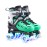 METROLLER Roller Skates for Girls Ages 5-8 8-12 and Boys Teens, Adjustable 4 Sizes for Kids Toddler Rollerskates with Light up Wheels, for Women (Green, Large-Youth & Adult (4-7 Men/5-8 Women))