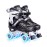 METROLLER Roller Skates for Girls Ages 5-8 8-12 and Boys Teens, Adjustable 4 Sizes for Kids Toddler Rollerskates with Light up Wheels, for Women (Black, Medium-Big Kid (1-4 US))