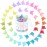 EAONE Glossy Mini Butterfly Clips, Colorful Mini Hair Claw Clip for Girls and Women, 90s Y2K Cute Hair Styling Accessories, More than 10 Asscorted Colors, Set of 50