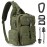 G4Free Large Tactical EDC Sling Bag Backpack, Military Molle Bag Single Strap Shoulder Backpack for Men (New Army Green)