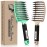 KTKUDY Detangling Brush Getting Knots Out without Pain - Boar Bristles HairBrush Make Hair Shiny & Healthier Vented Detangler Brush for Women Men Kids Wet and Dry Hair (Gold & Green)