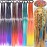Colored Braids Hair Extensions with Rubber Bands Rainbow Braided Synthetic Hairpieces Ponytail Hair Accessories for Women Kids Girls Party Highlights Cosplay Dress Up (12PCS B Style)