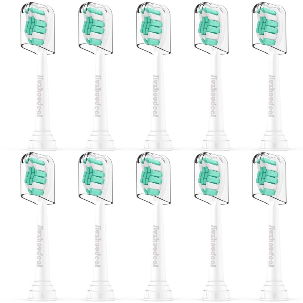 Replacement Toothbrush Heads Compatible with Philips Sonicare: Electric Brush Heads for Sonicare C2 Plaque Control Protective Clean 4100 5100 6100 Toothbrush, 10-Pack